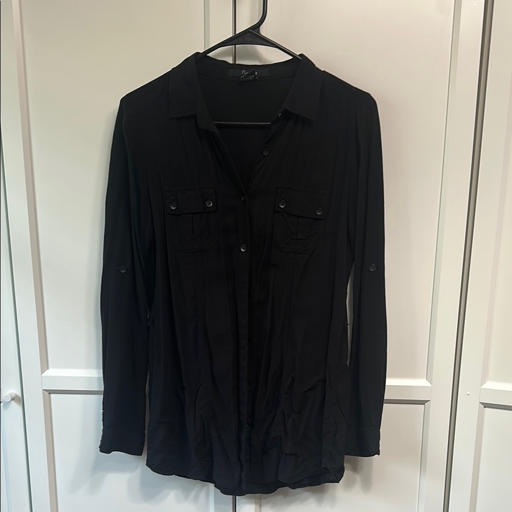 Black Button-Up Shirt